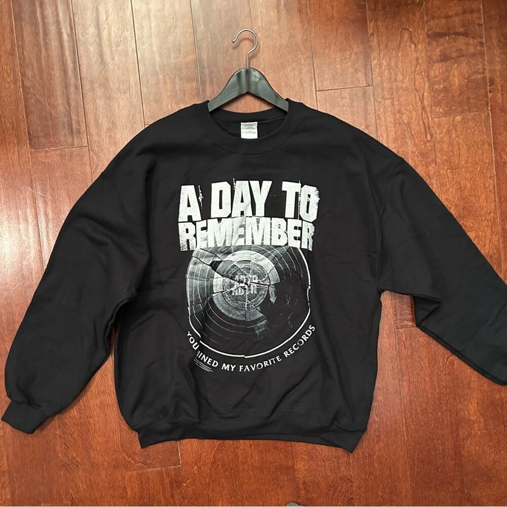 A Day to Remember Men’s Black Crewneck Sweatshirt, Size Large, NWOT